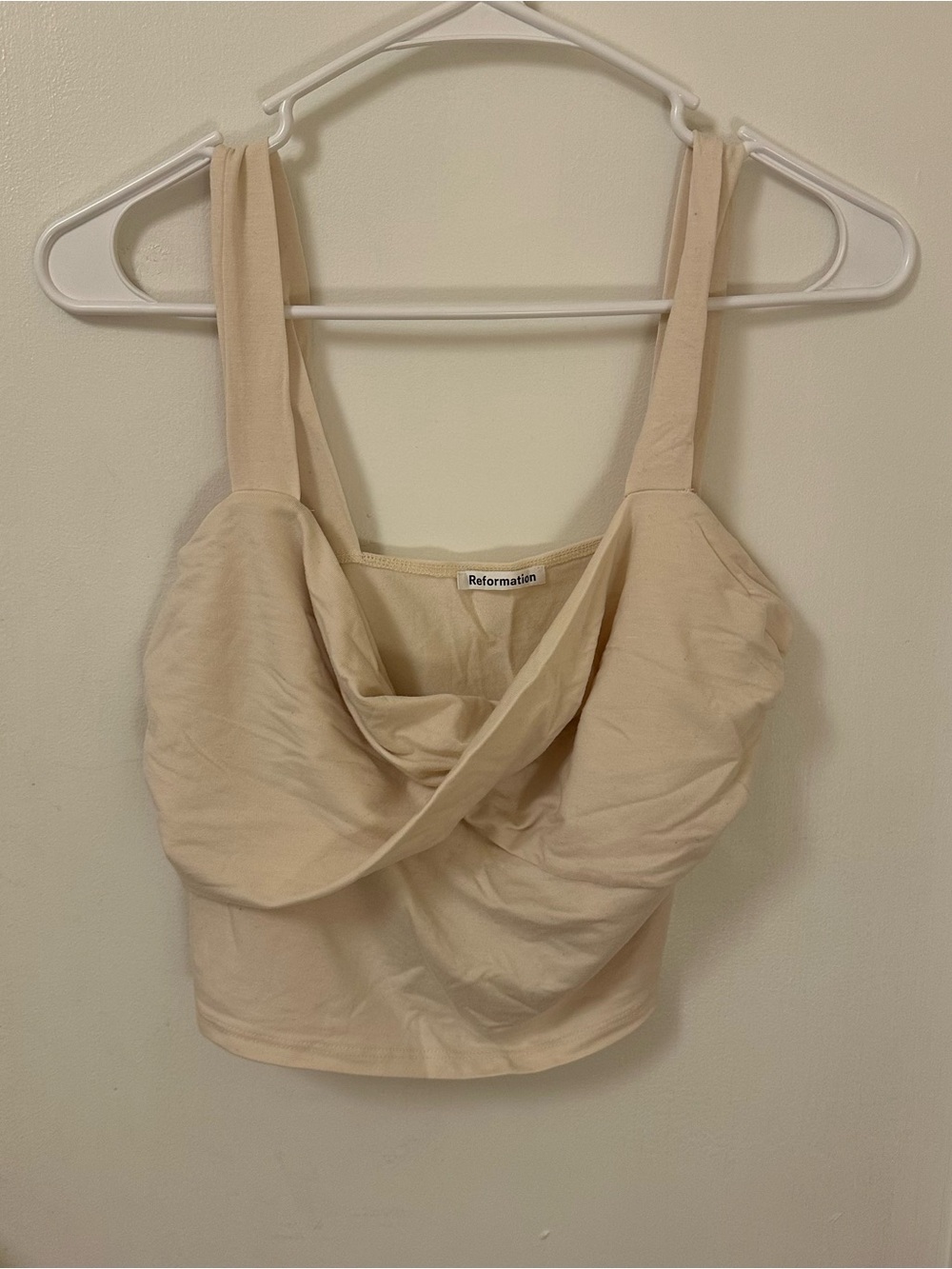 Reformation Reformation Anine knit tank top cream